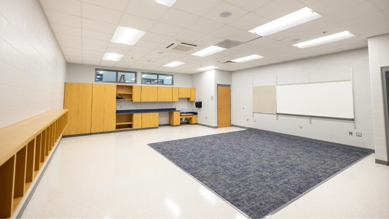 Freedom Elementary School Empty Classroom