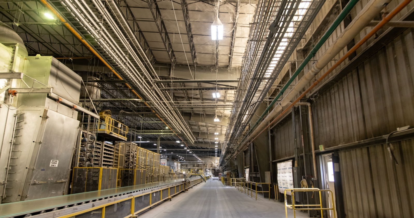 Inside of industrial facility