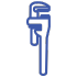 plumbing pipe wrench icon